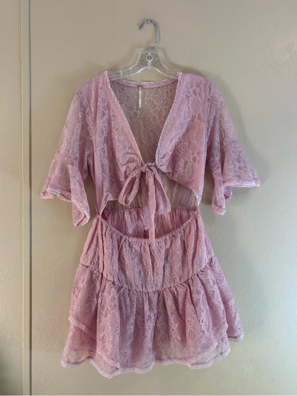 NWOT Free People Lala Lace Mini Dress sz S